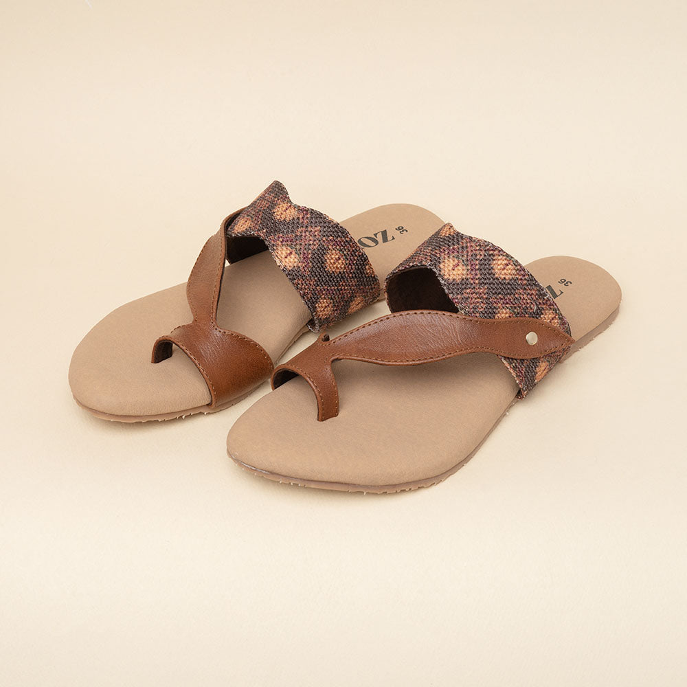 Mysore Garden Curvy Toe Chappal