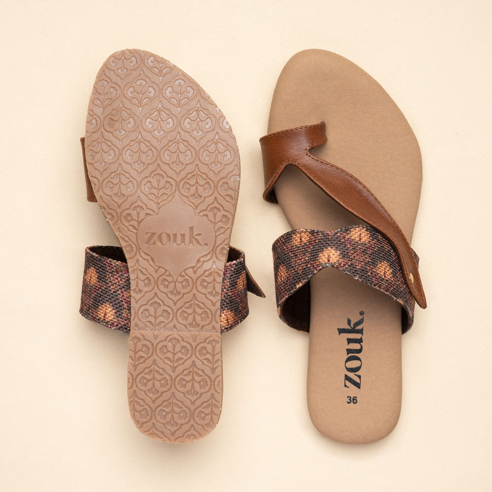 Mysore Garden Curvy Toe Chappal