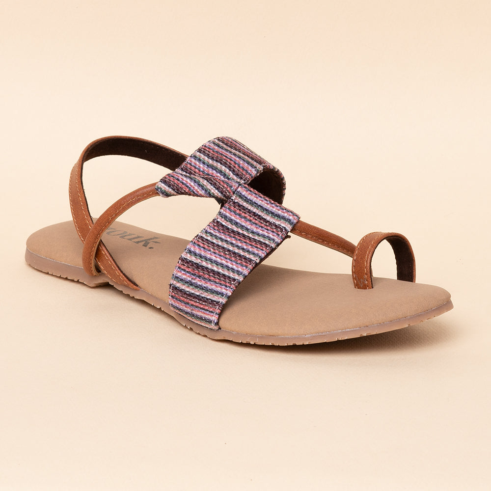 Rohtang Stripes Z Toe Chappals