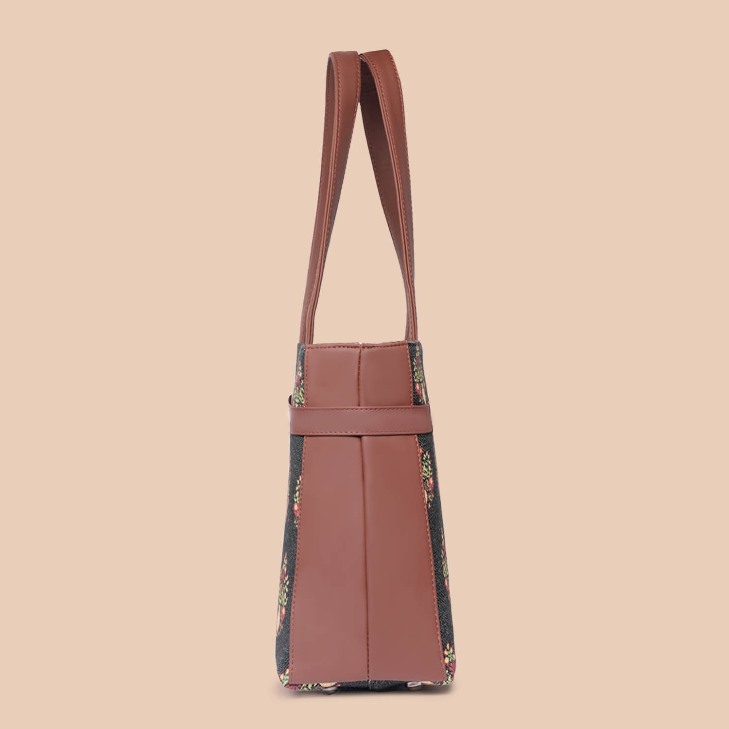 Royal Green Mogra Print Statement Office Bag