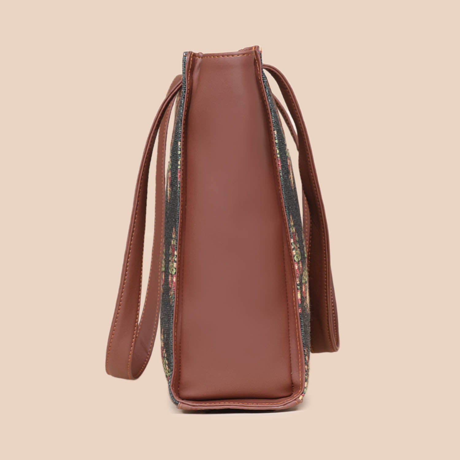 Royal Green Mogra Print Office Tote Bag