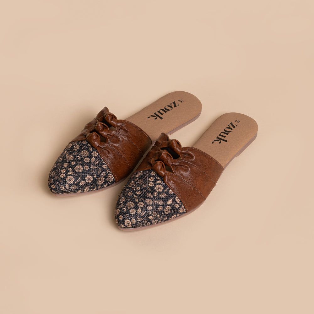 Sanjan Jaali Knotted Mule