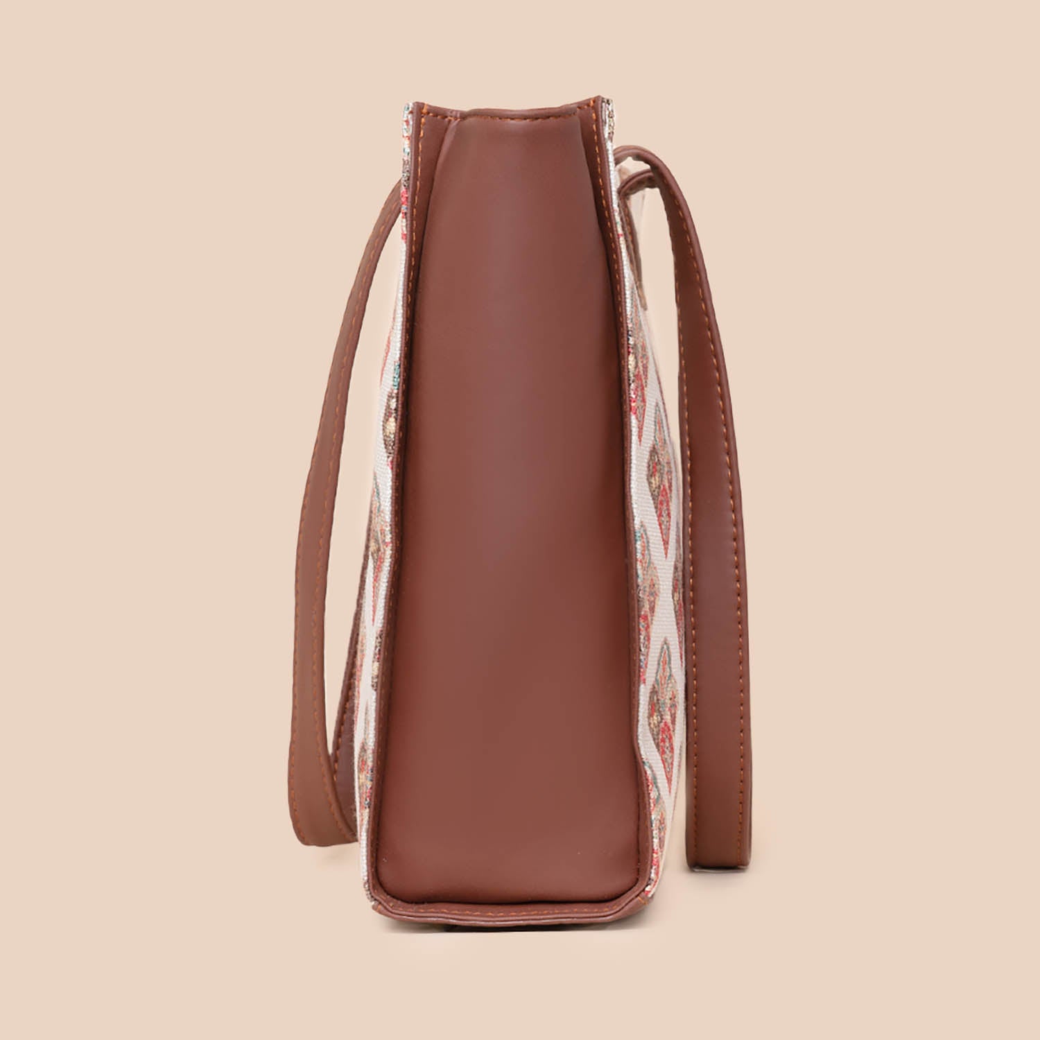 Seashell Motif White Office Tote Bag