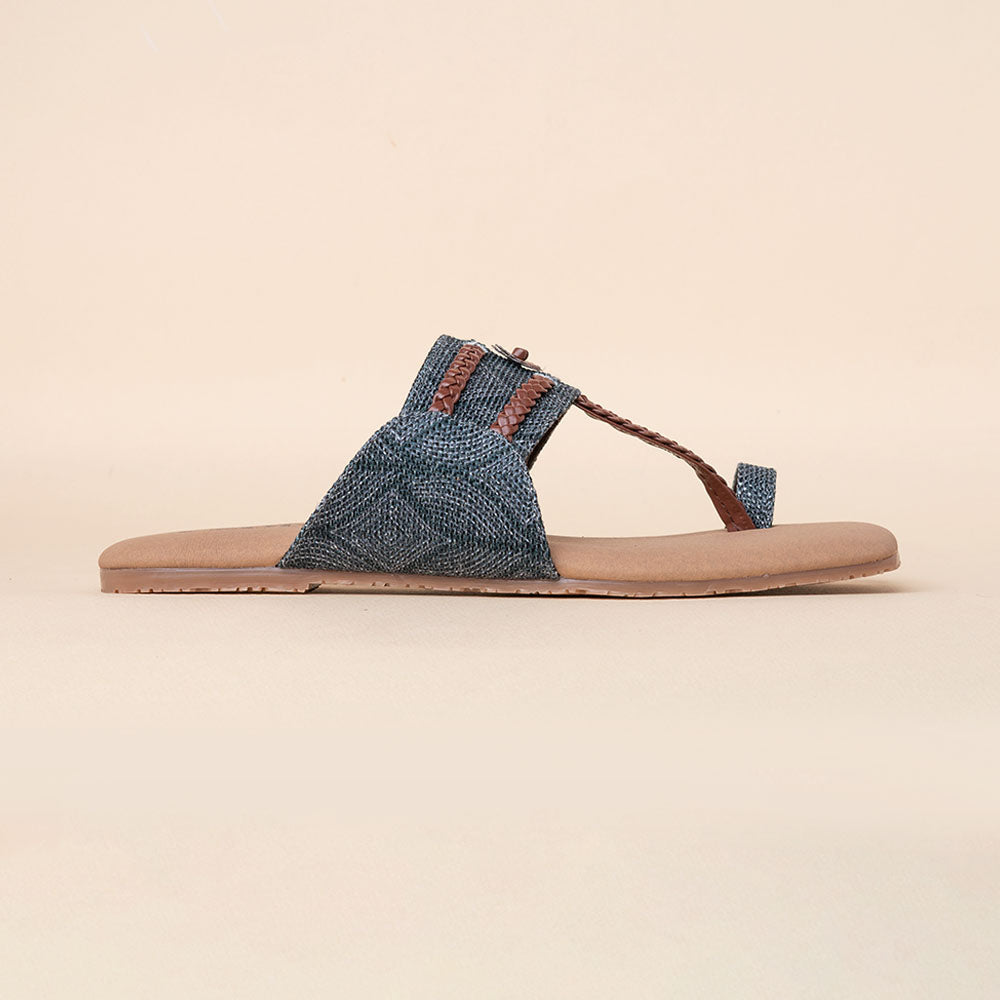 Shalimar Qila Braided Kolhapuri Chappal