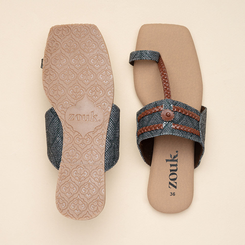 Shalimar Qila Braided Kolhapuri Chappal