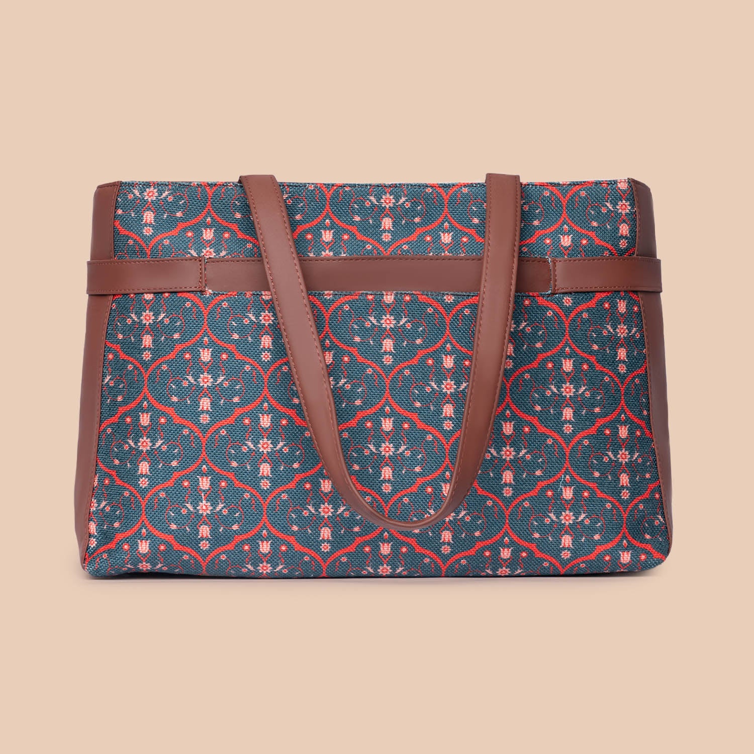Sheesh Mahal Jaali Motif Statement Office Bag