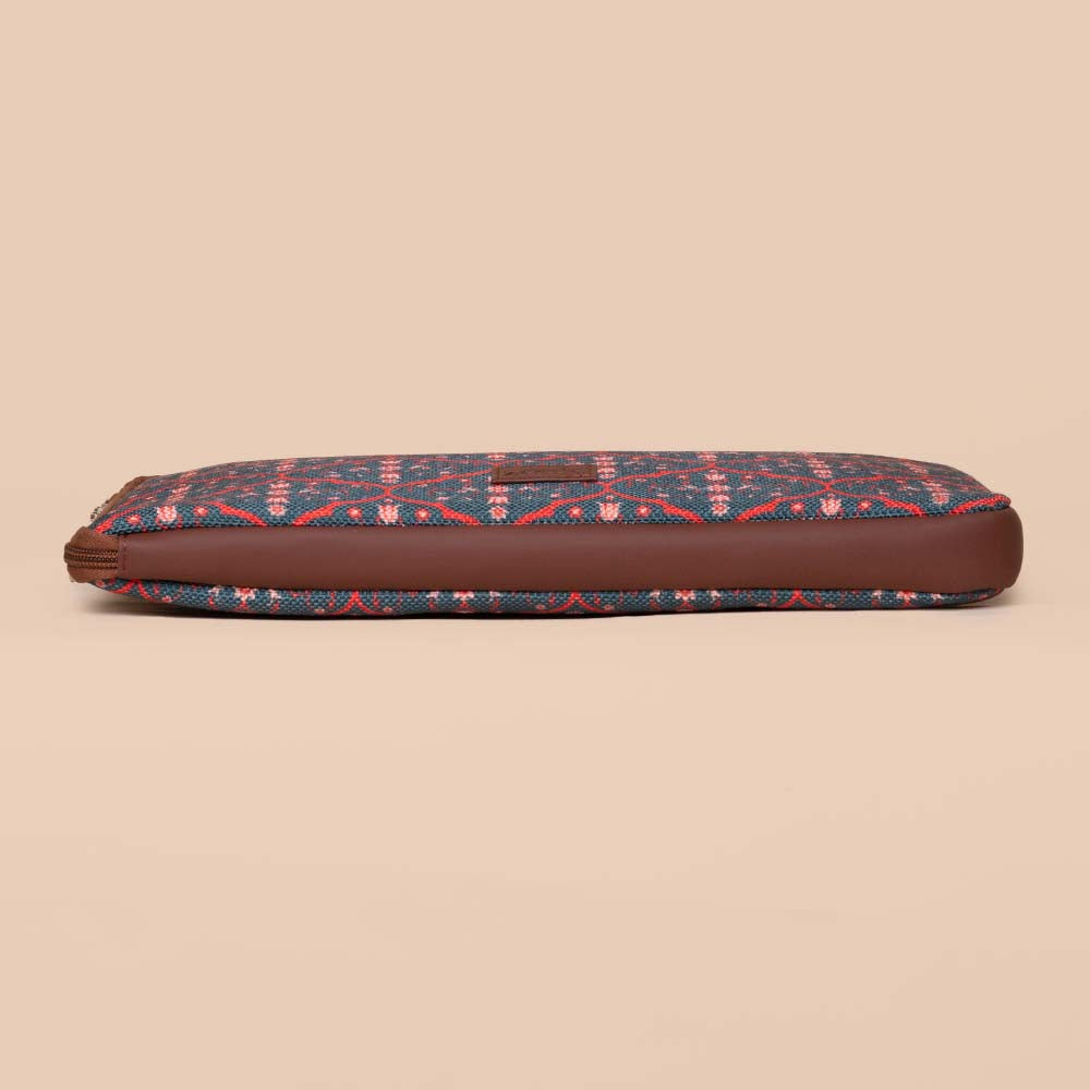 Sheesh Mahal Jaali Motif L-Zippered Laptop Sleeve