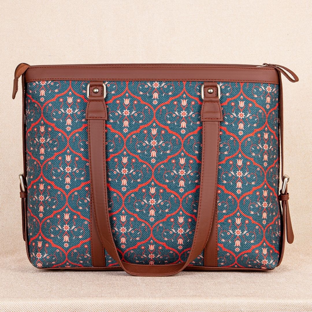 Sheesh Mahal and Space Chakra - Office Bag & Chain Wallet Combo