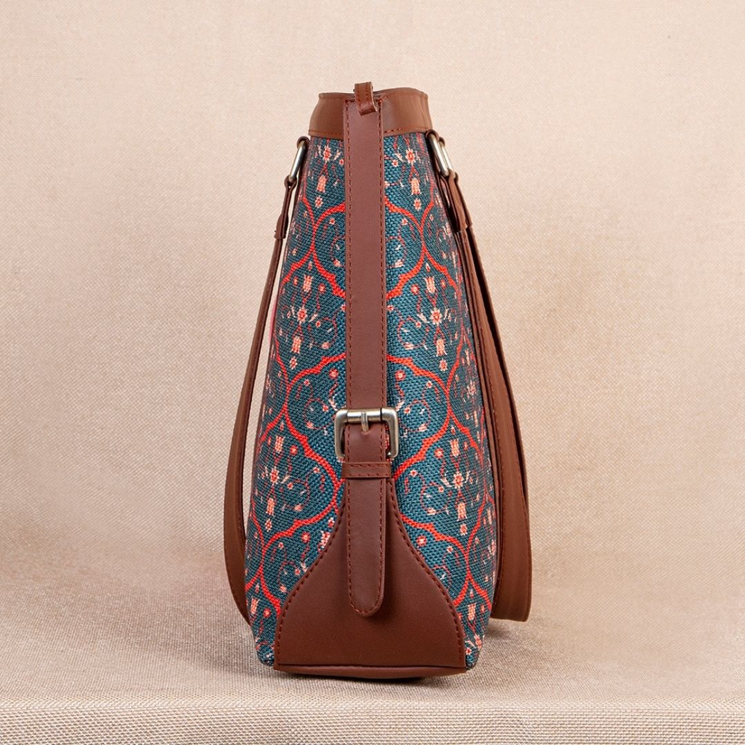 Sheesh Mahal and Mughal Garden - Office Bag & Chain Wallet Combo