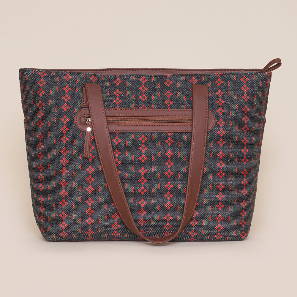 Shobha Niwas Lotus Motif Tote Bag
