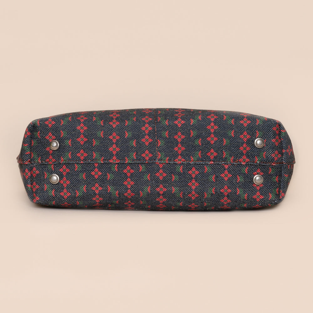 Shobha Niwas Lotus Motif Tote Bag