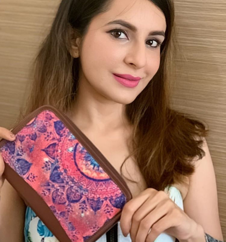 Sheesh Mahal and Space Chakra - Office Bag & Chain Wallet Combo