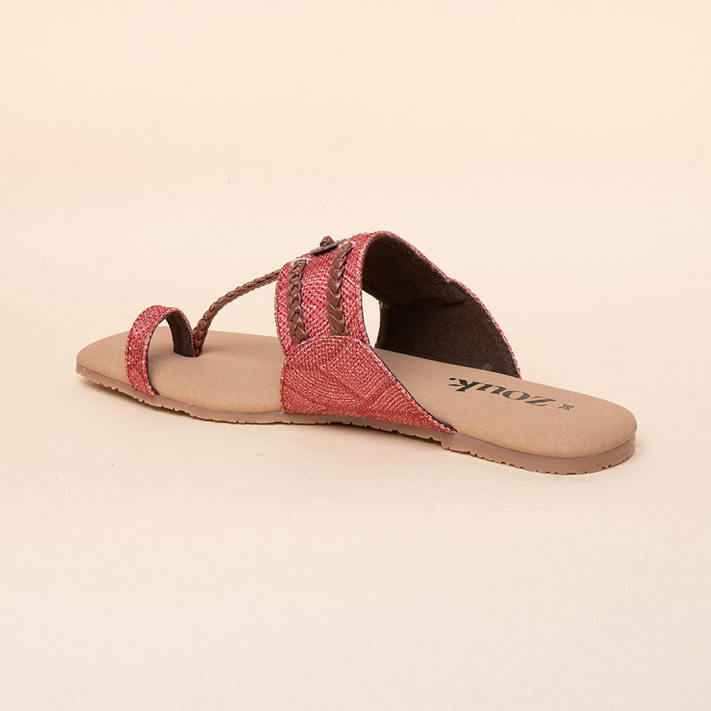 Wadiyar Qila Braided Kolhapuri Chappal