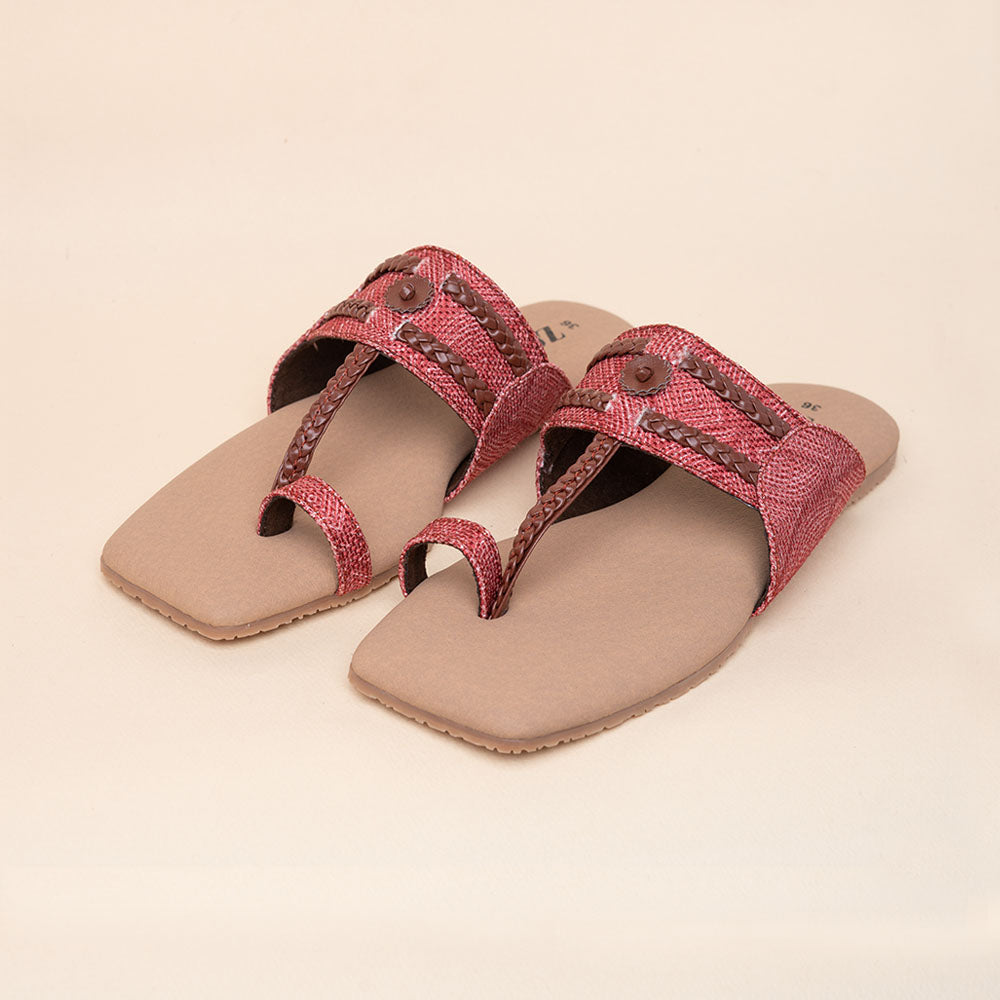 Wadiyar Qila Braided Kolhapuri Chappal