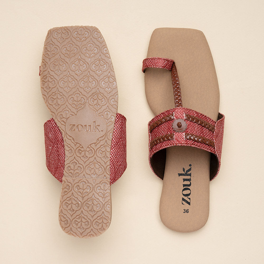 Wadiyar Qila Braided Kolhapuri Chappal
