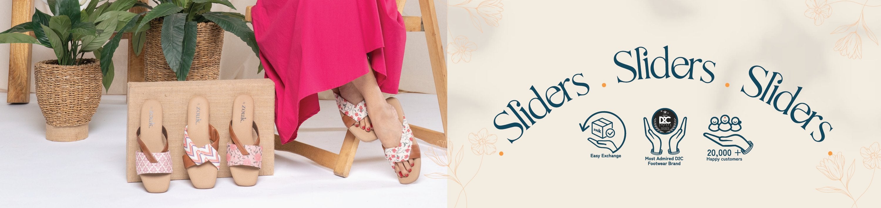Sliders for Women: Buy Slipper Sliders, Slide Flip Flops for Women at great  price - Zouk