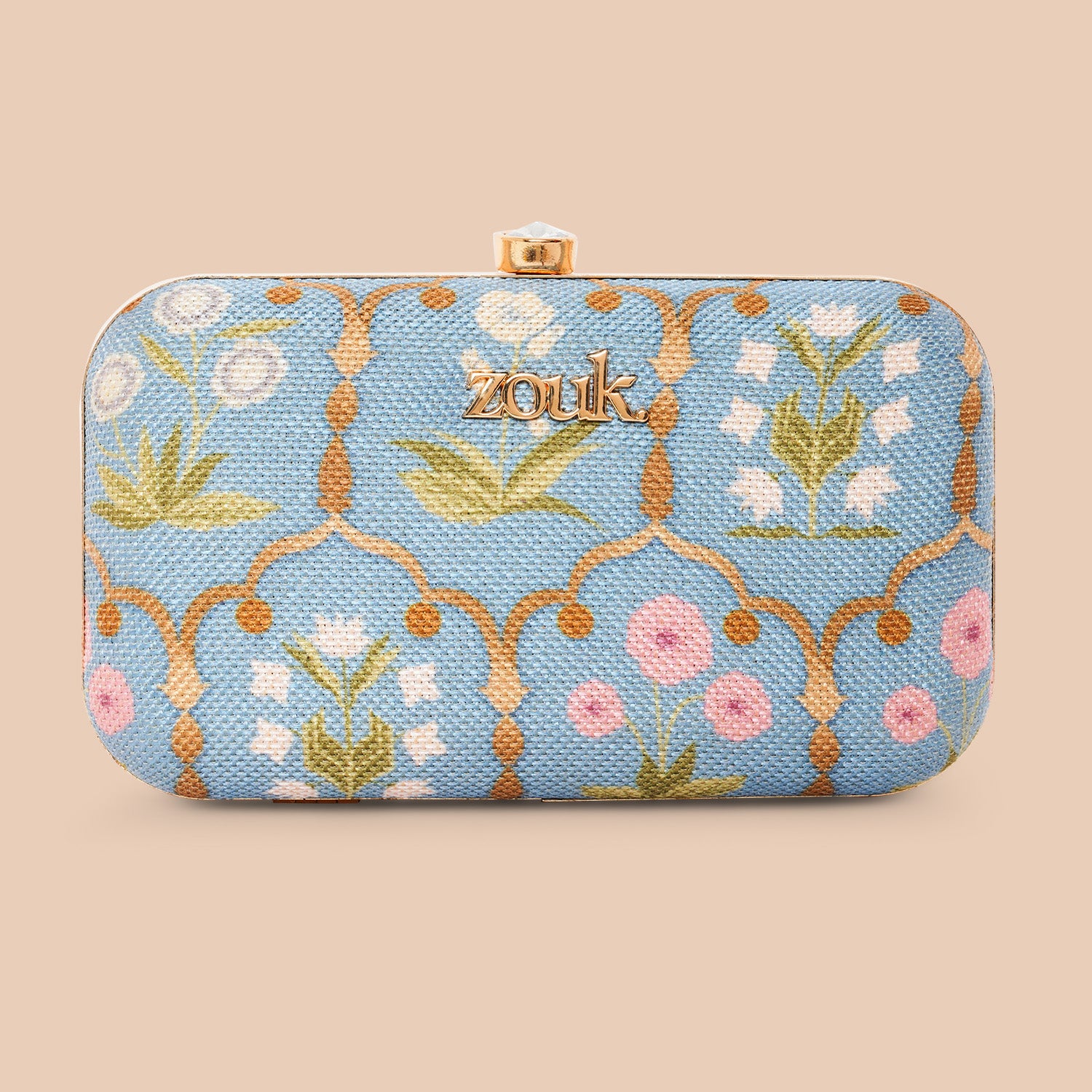 Jaipur Fresco Blue Clutch