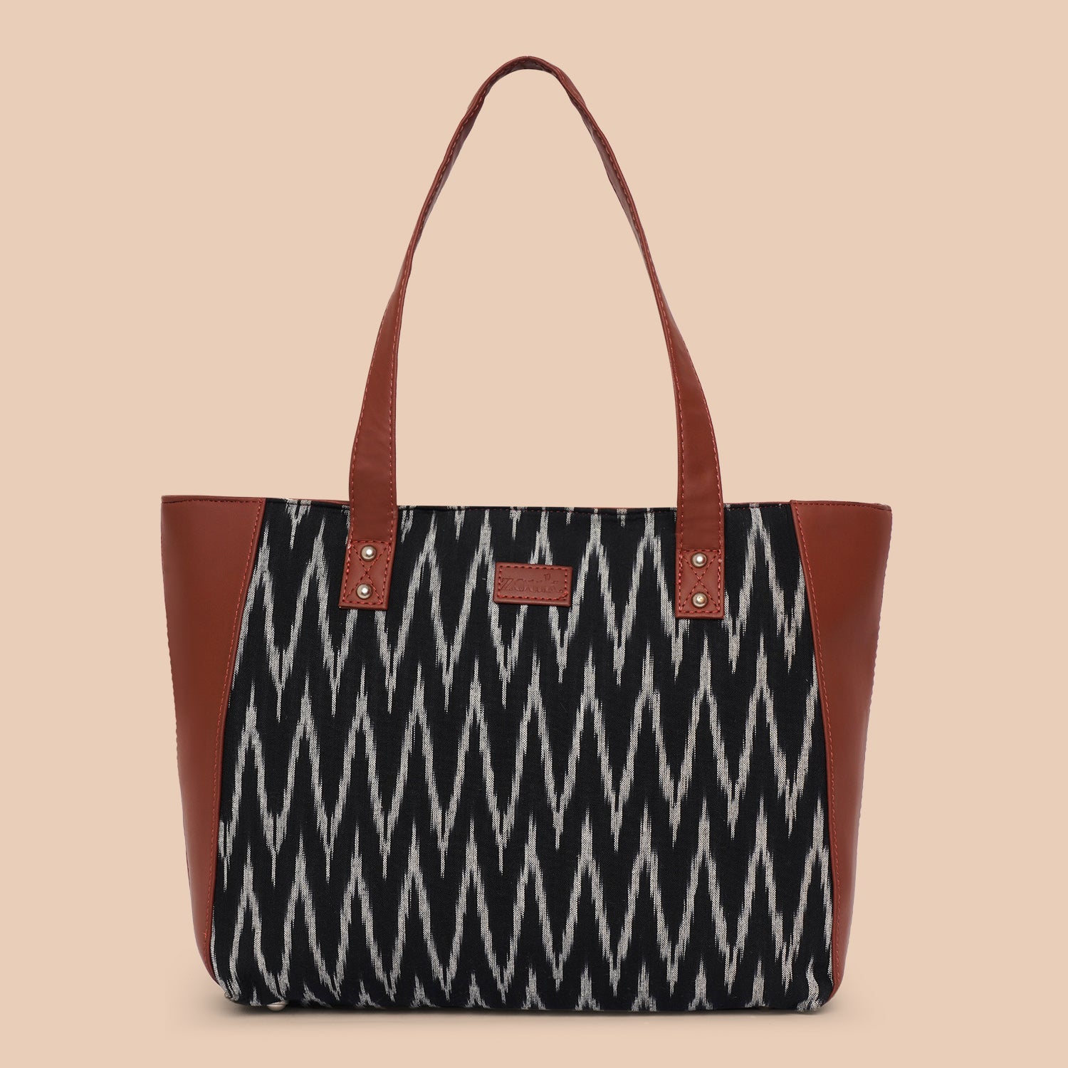 Ikat Wave Side Tote Bag