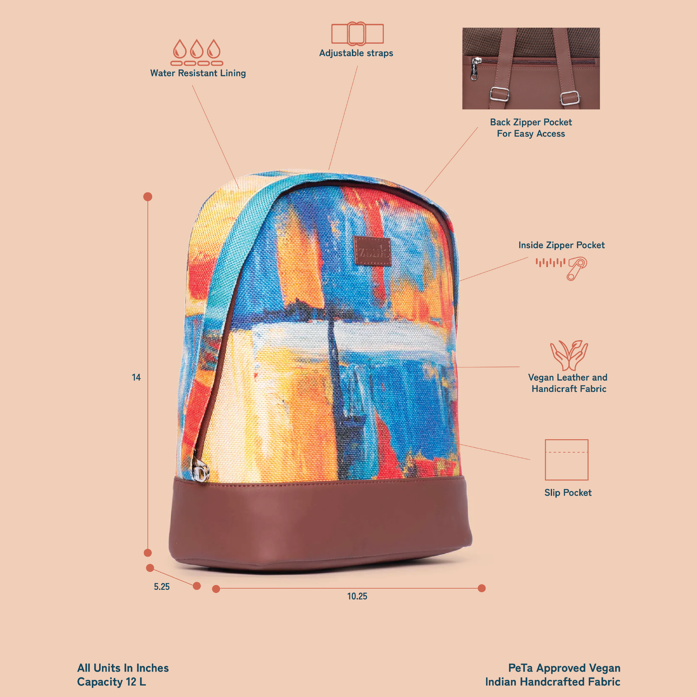 Abstract Amaze Dome Daypack