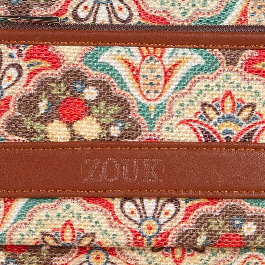 Mughal Art Multicolor Classic Zipper Metal Wallet