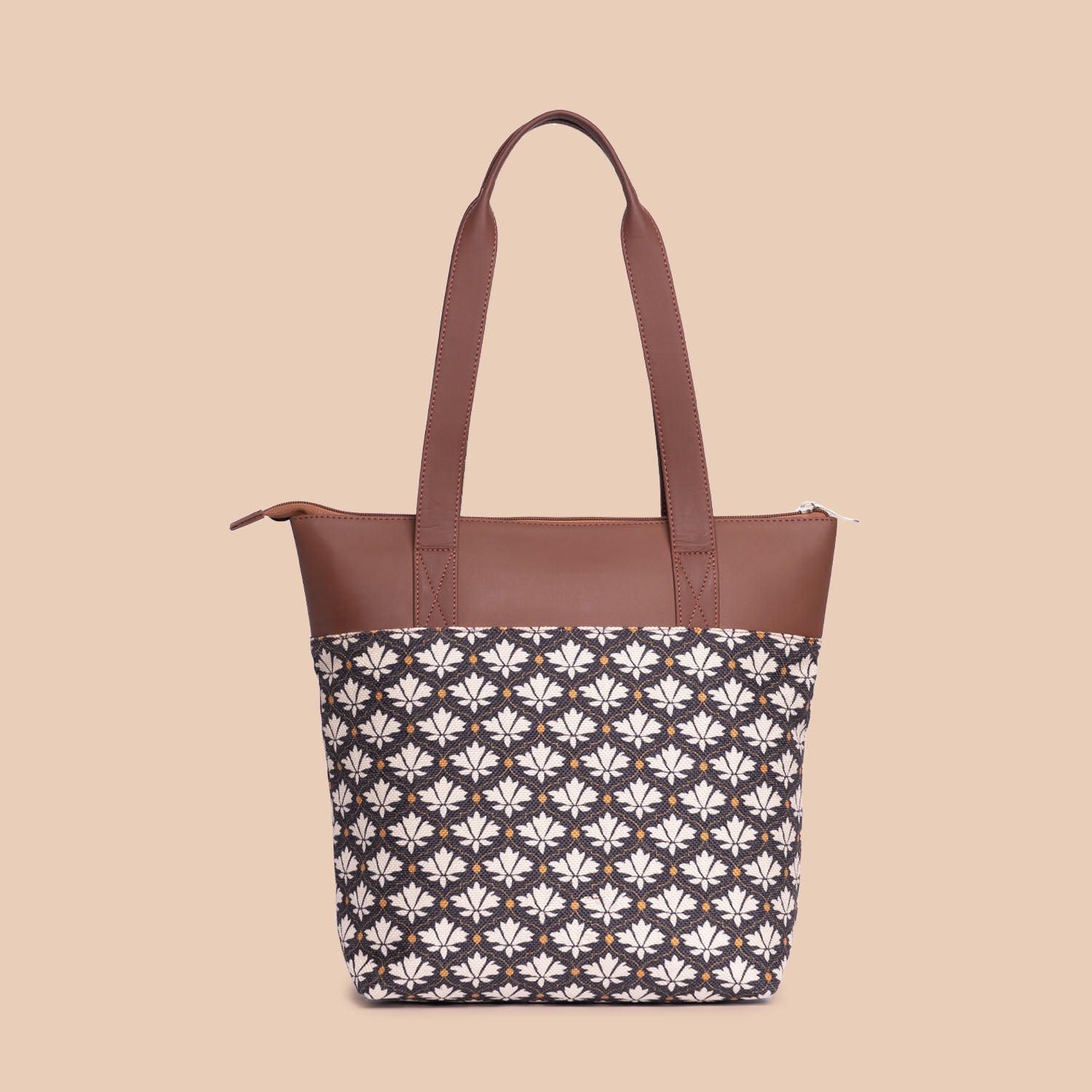 Bidri Kaiser & Kovil Blue - Everyday Tote Bag & Classic Zipper Wallet Combo