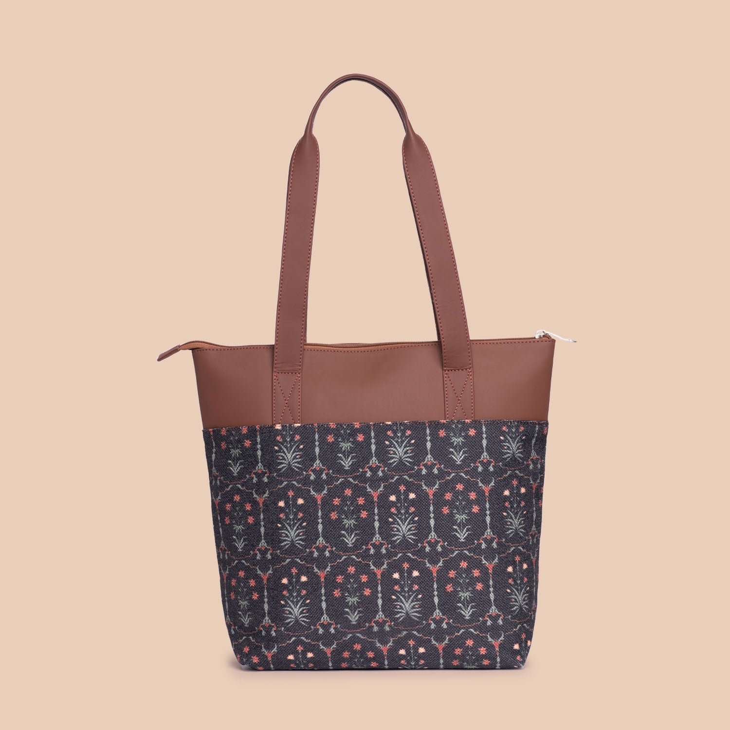 Kashmir Blooms & Taj Guldasta - Women's Work Bag & Everyday Tote Combo