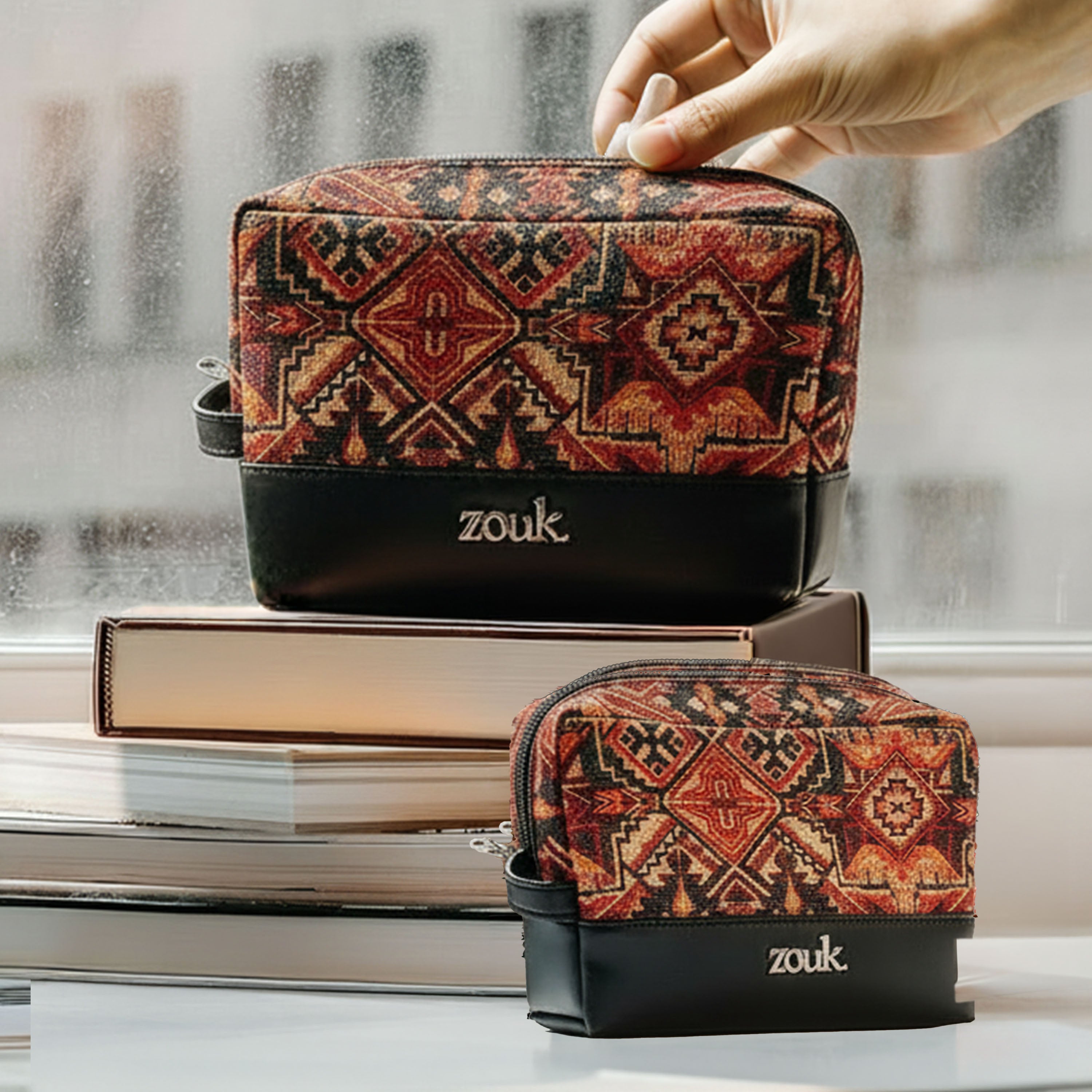 Patan Patola Raha Travel Pouch (Small+Medium) Combo