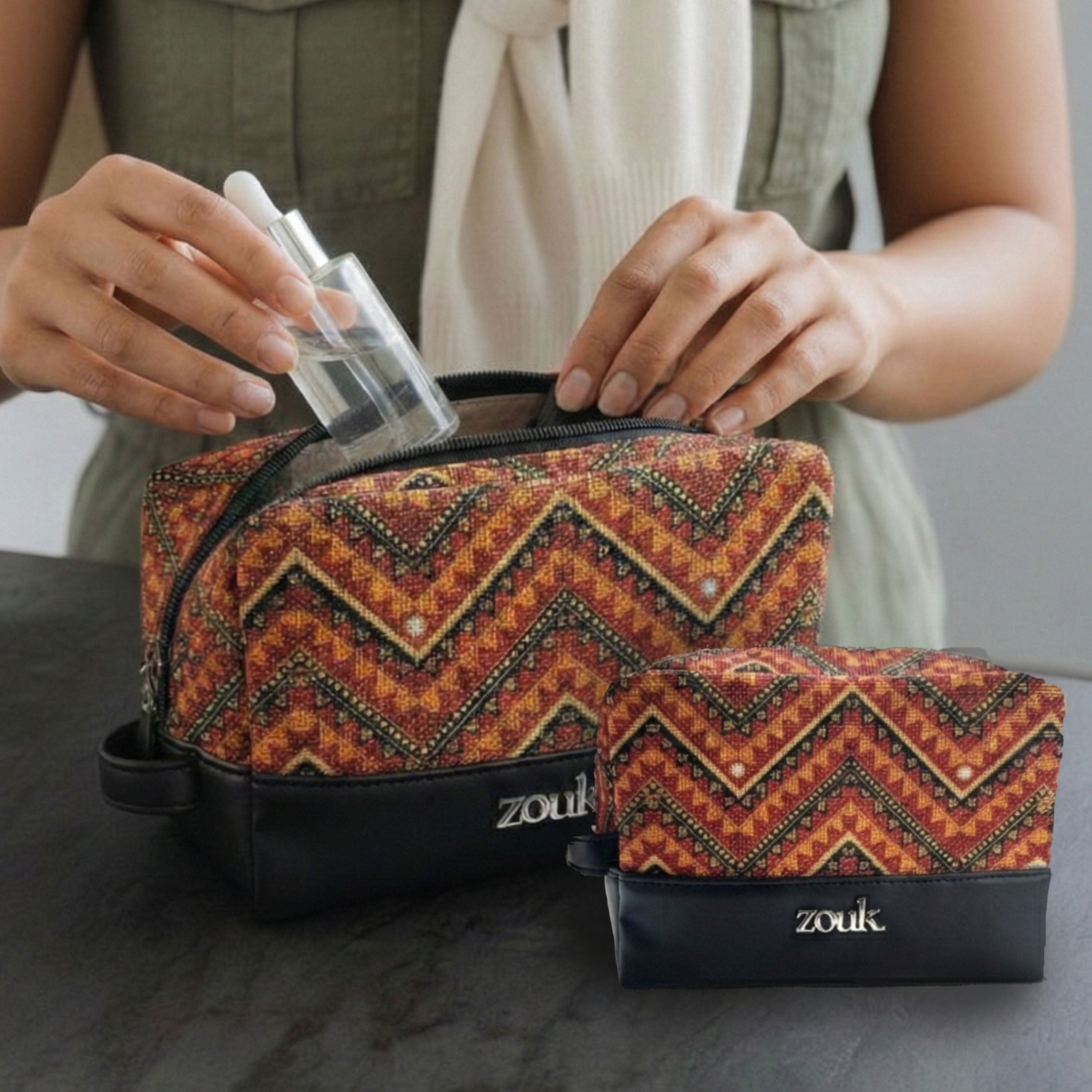 Dharwad Leher Raha Travel Pouch (Small+Medium) Combo