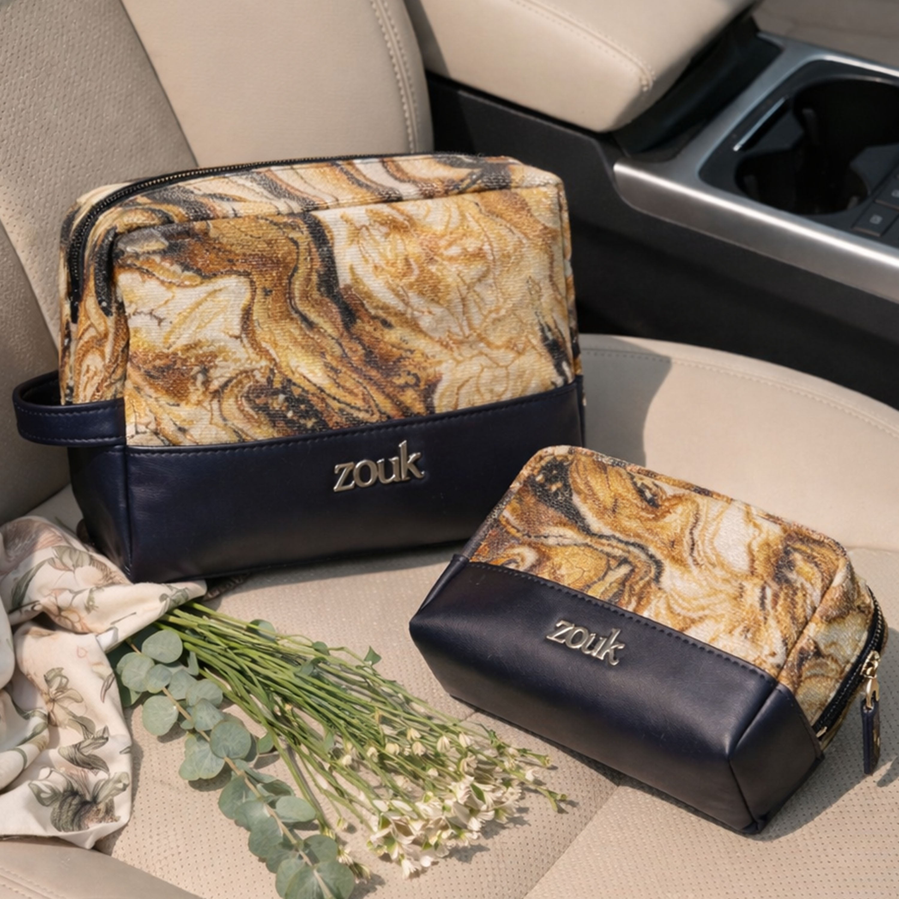 Kumaon Muse Raha Travel Pouch (Small+Medium) Combo