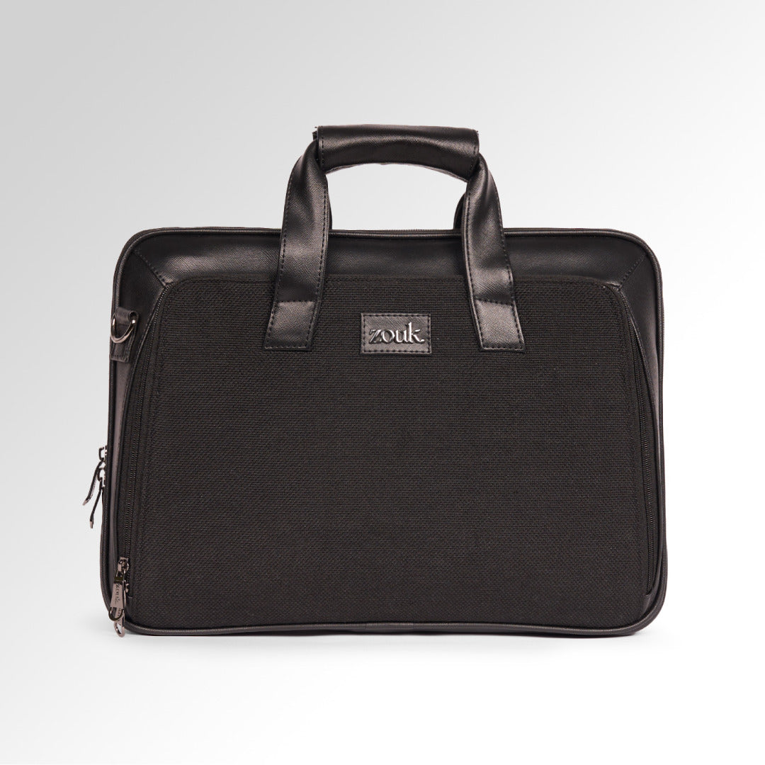 Jet Black Executive Laptop Bag (Black)