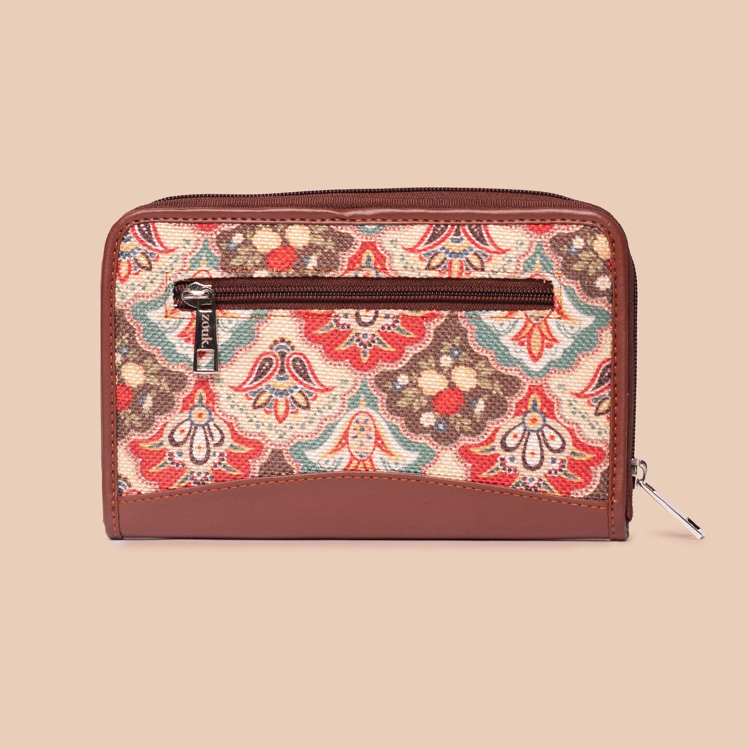 Mughal Art Multicolor Everyday Tote Bag & Chain Wallet Combo