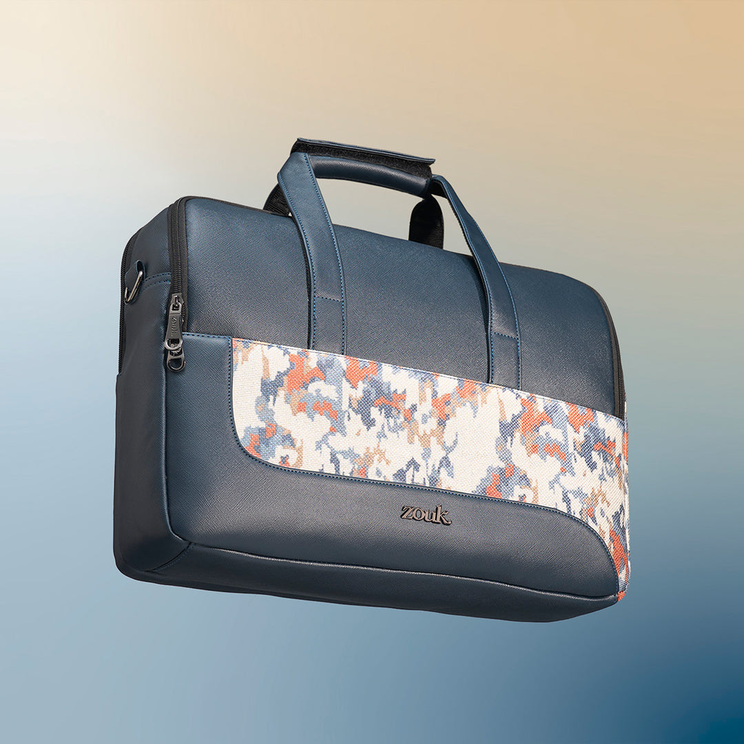 Kasauli Cipher Office Laptop bag (Blue)
