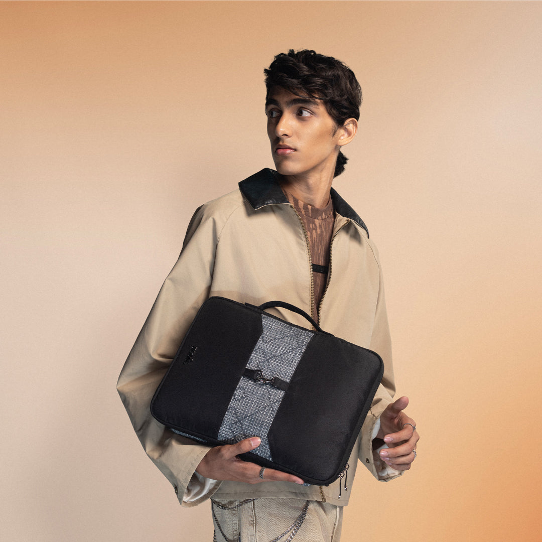 Calcutta Pixels Signature Laptop Sleeve - 16inch (Black)