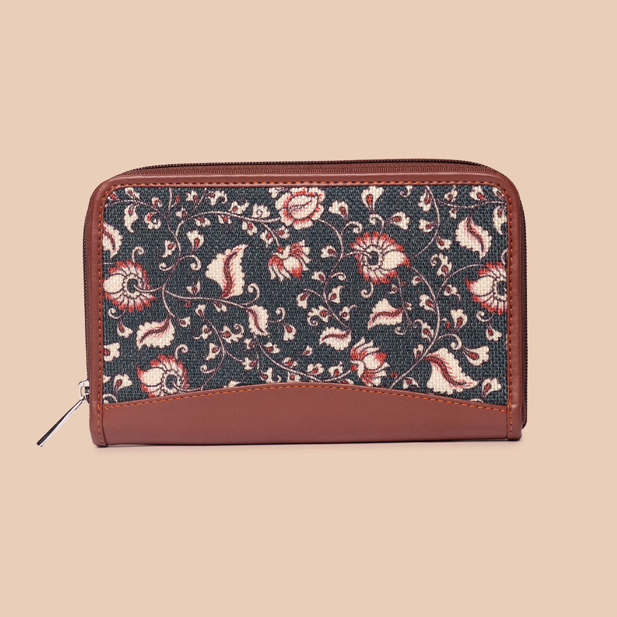 Chittoor Blue Kalamkari Chain Wallet
