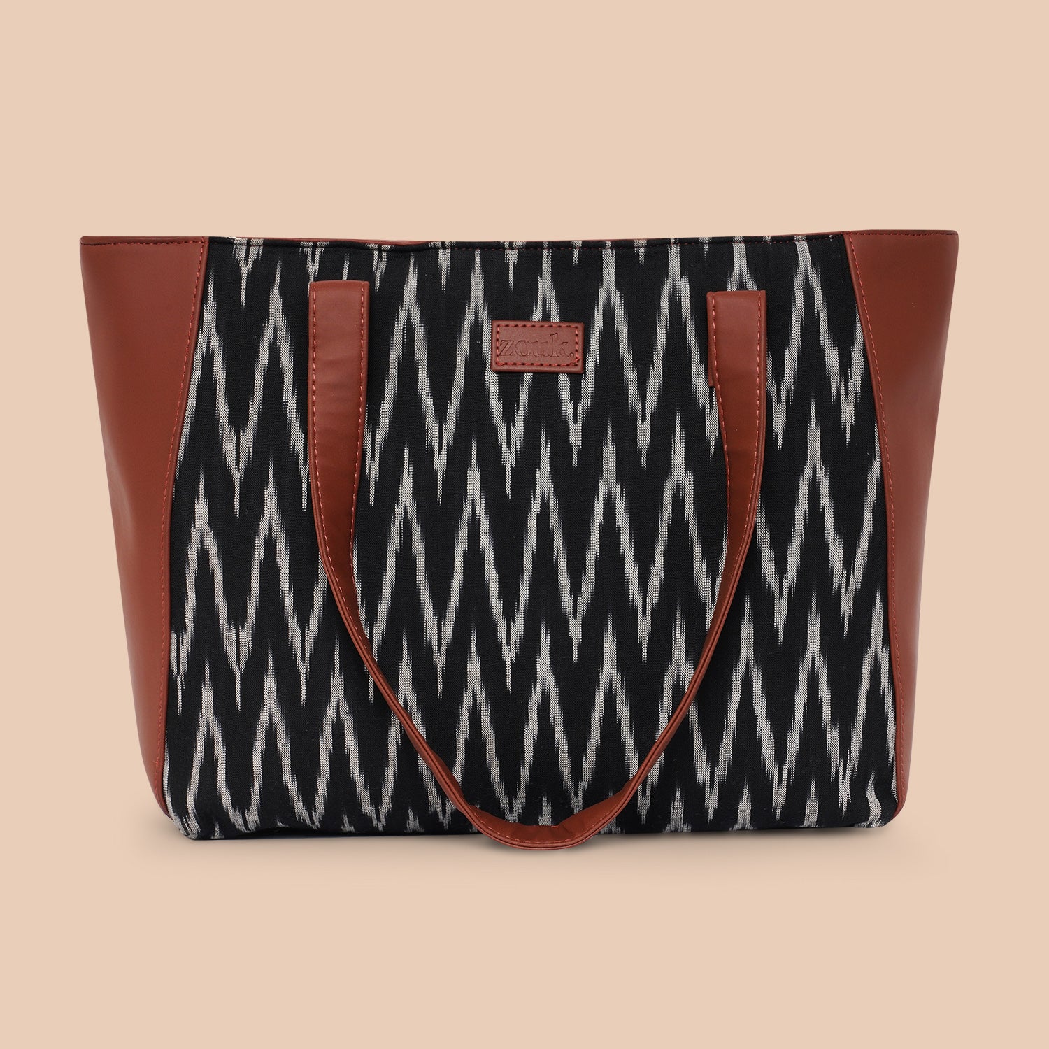 Ikat Wave Side Tote Bag