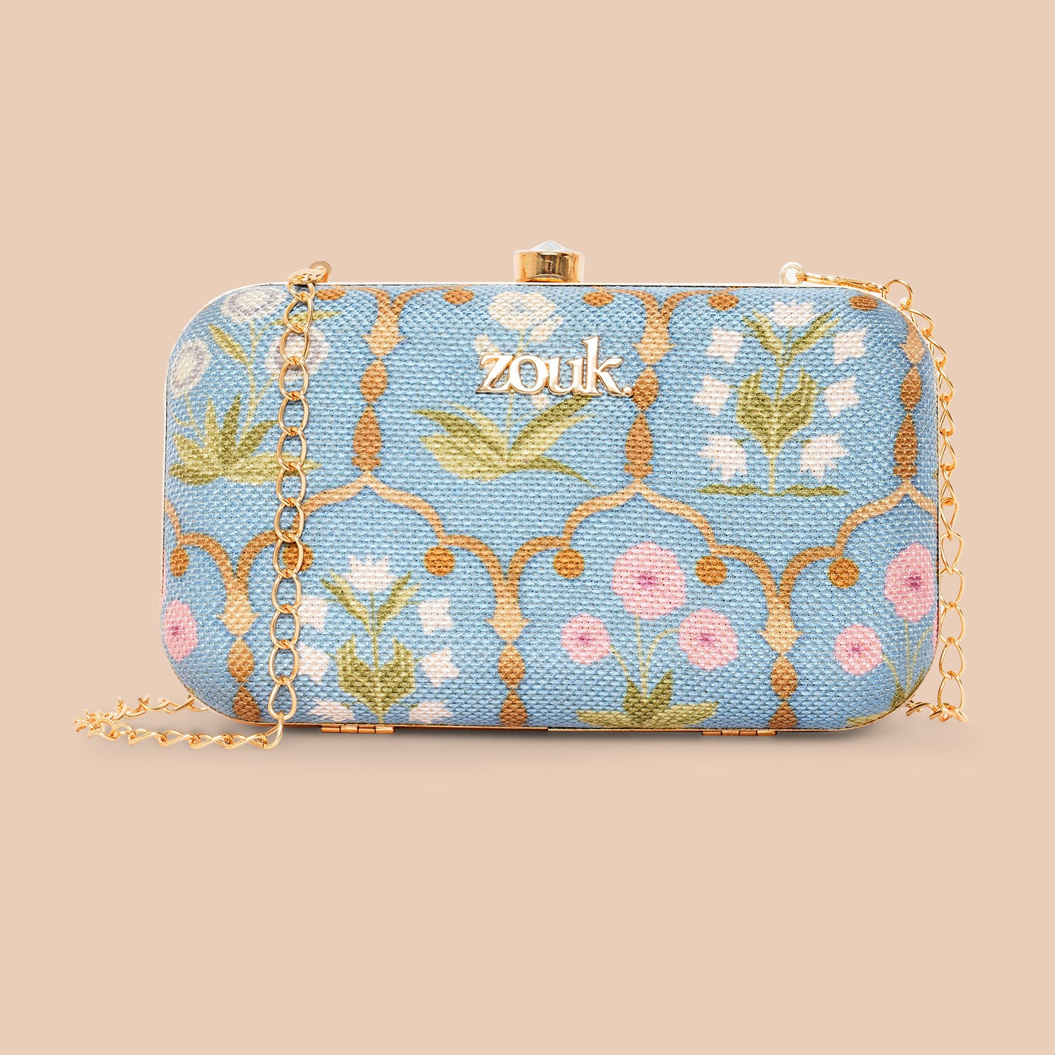 Jaipur Fresco Blue Clutch