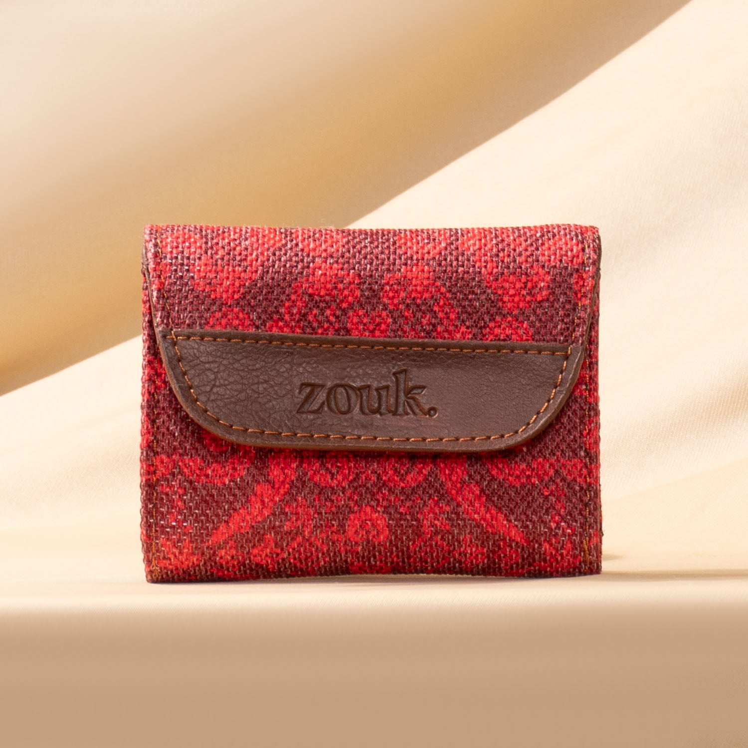 Falaknuma Red Trifold Wallet