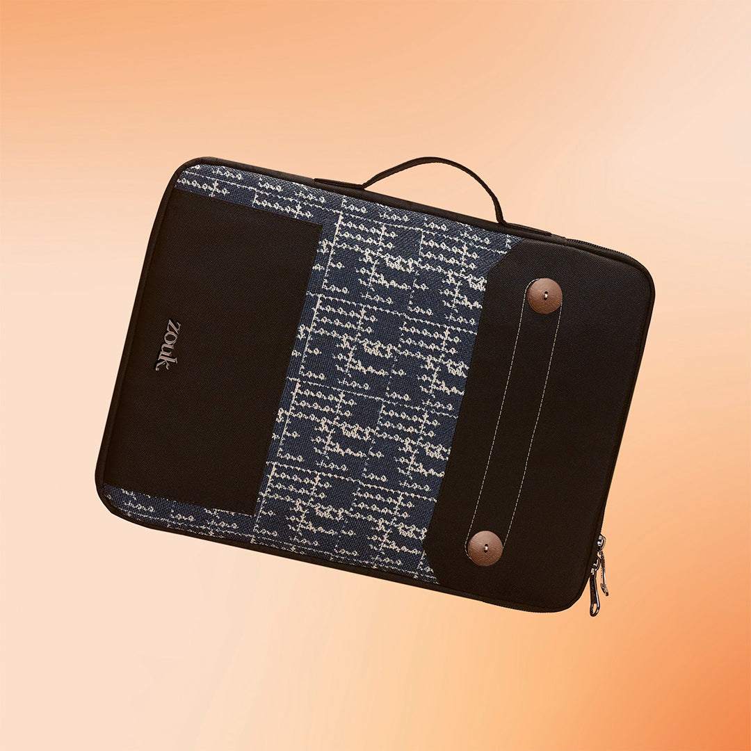 Madras Monochrome Urban Laptop Sleeve - 14inch (Black)