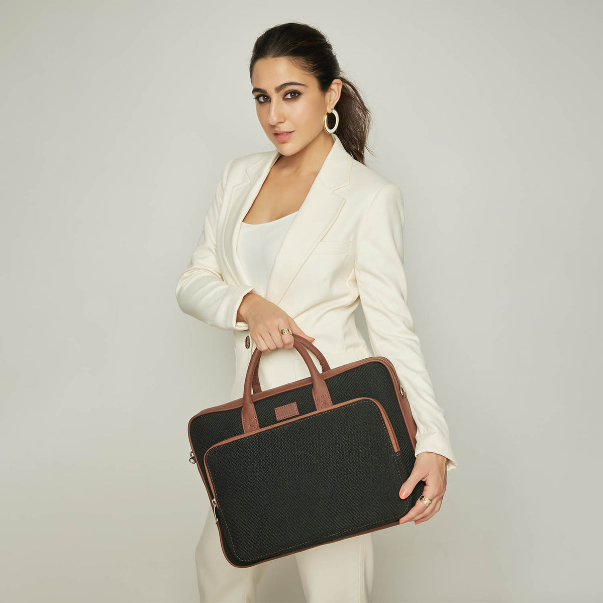 Jet Black Laptop Bag