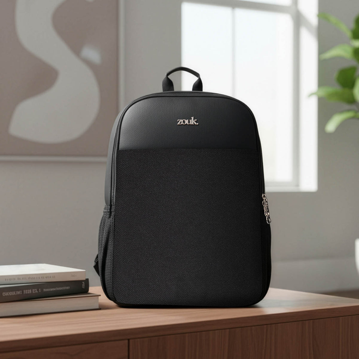 Jet Black Men's Statement Backpack