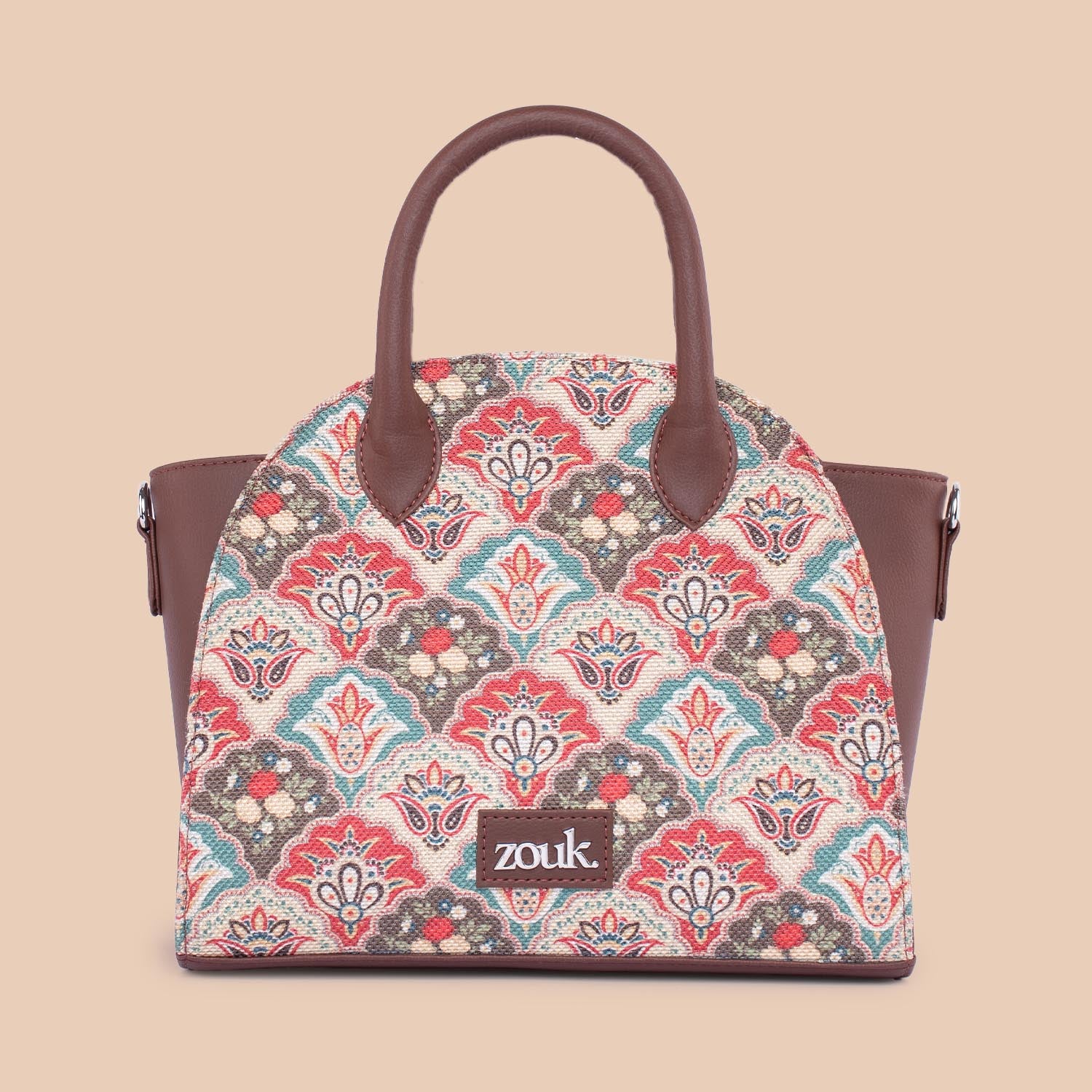 Konkona City Satchel Bag - Mughal Art Multicolor