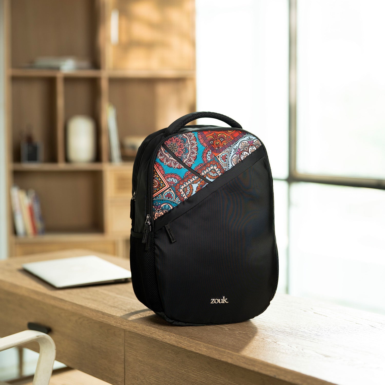 ZIP-Taaran Backpack - Multicolor Mandala Print