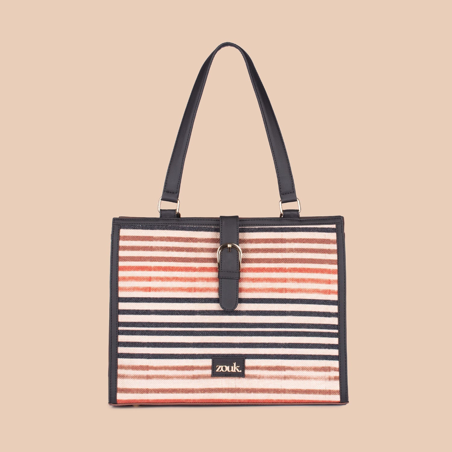 ZIP-Rhea Kapoor Office Bag - Qutub Stripes