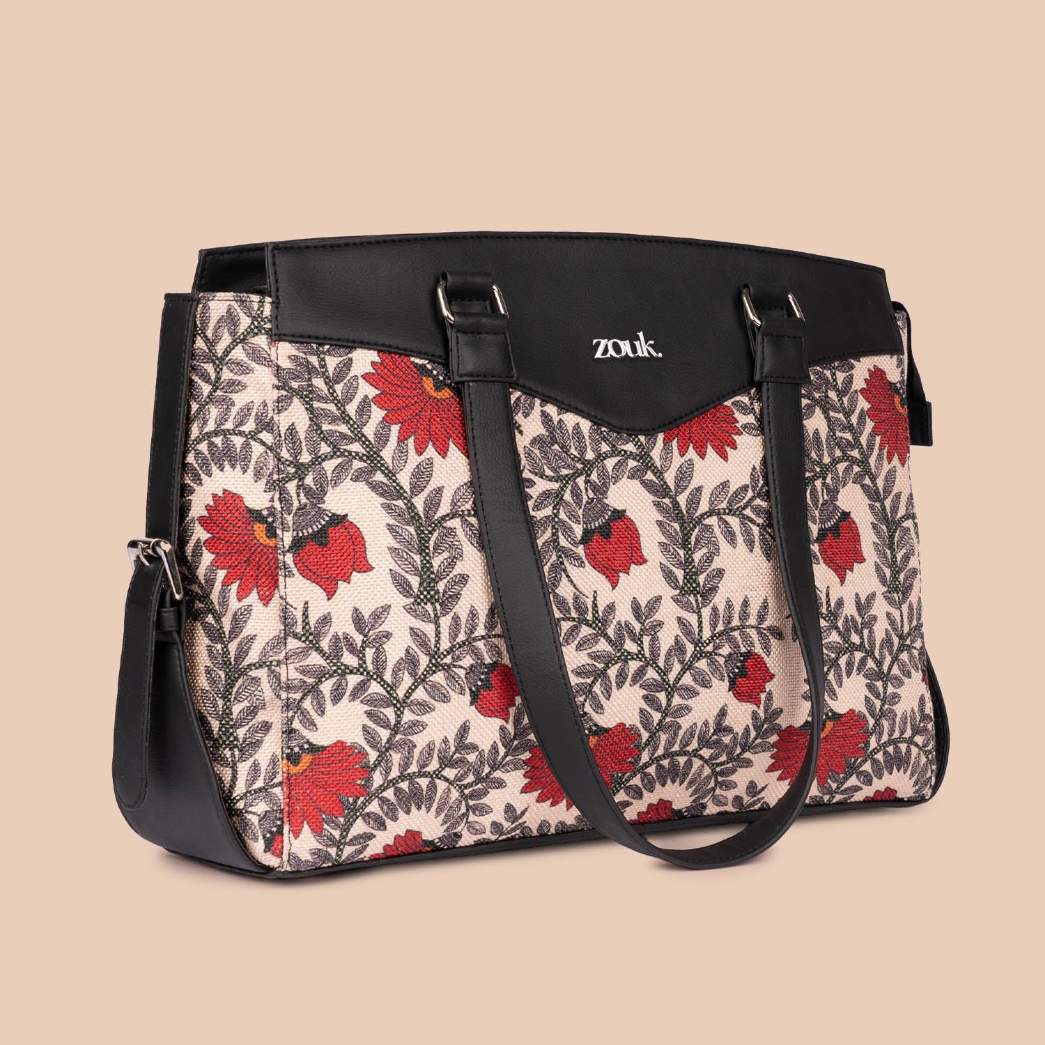 Nawabi Couture & Gwalior Weaves - Women's Work Bag & Chain Wallet Combo