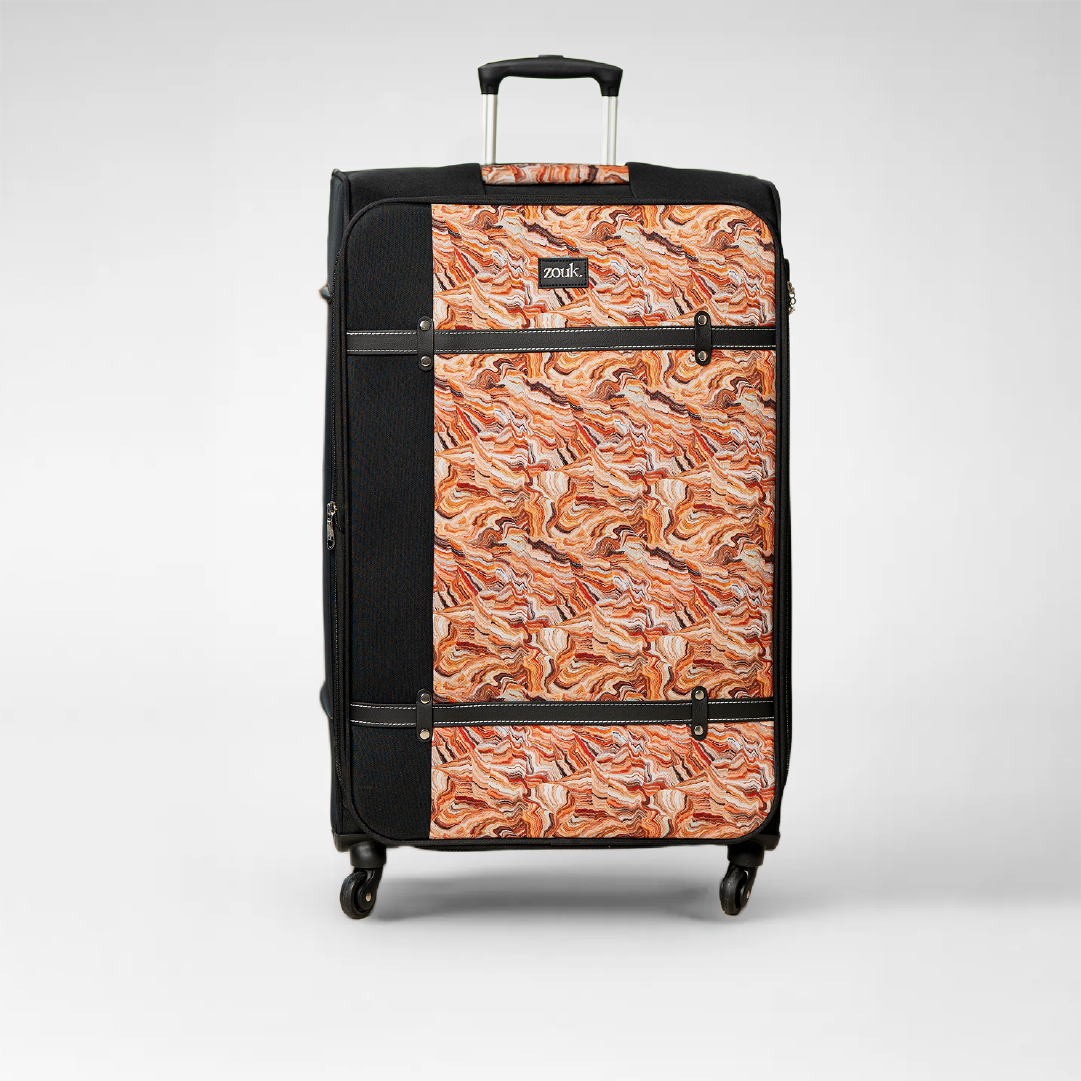 ZIP-Nicobar Coral Saira Trolley Bag - Black