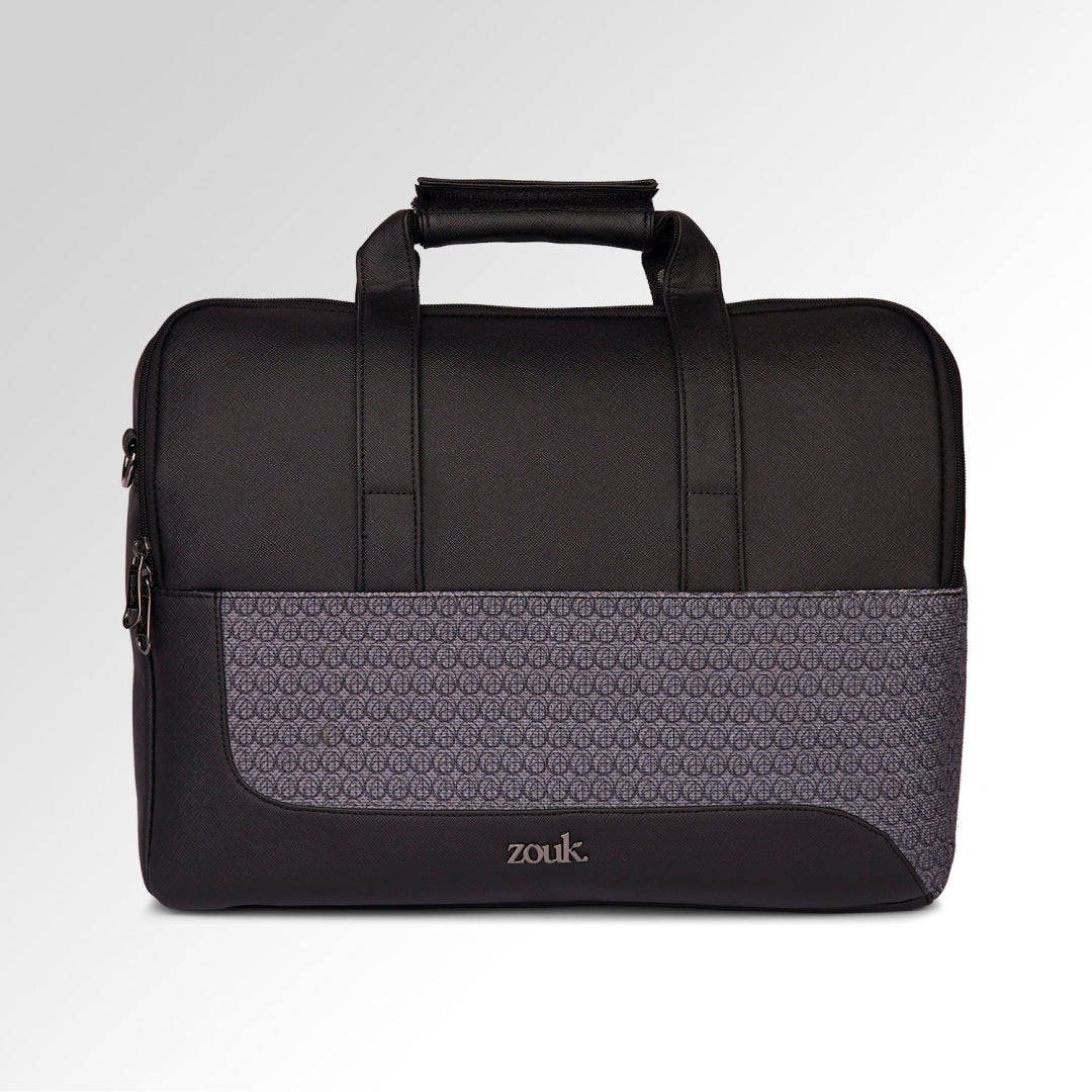 Zanskar Zenith Office Laptop Bag (Black)