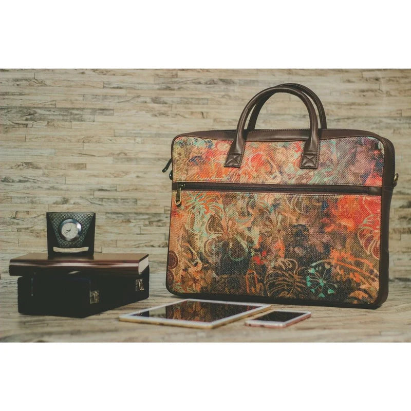 FloLov & Taj Nakashi - Laptop Bag & Flap Sling Bag Combo