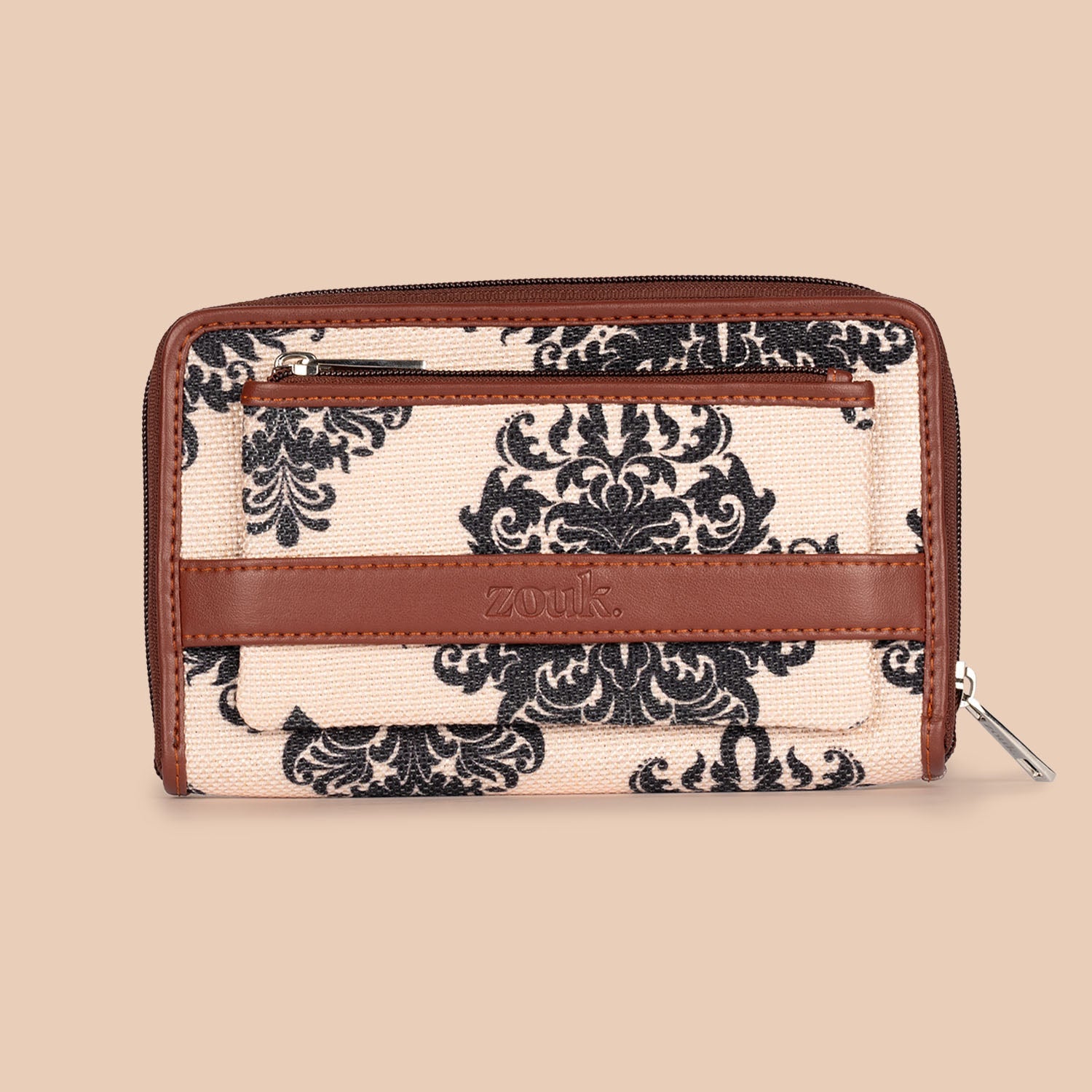 ZIP-Mughal Motif Classic Zipper Wallet
