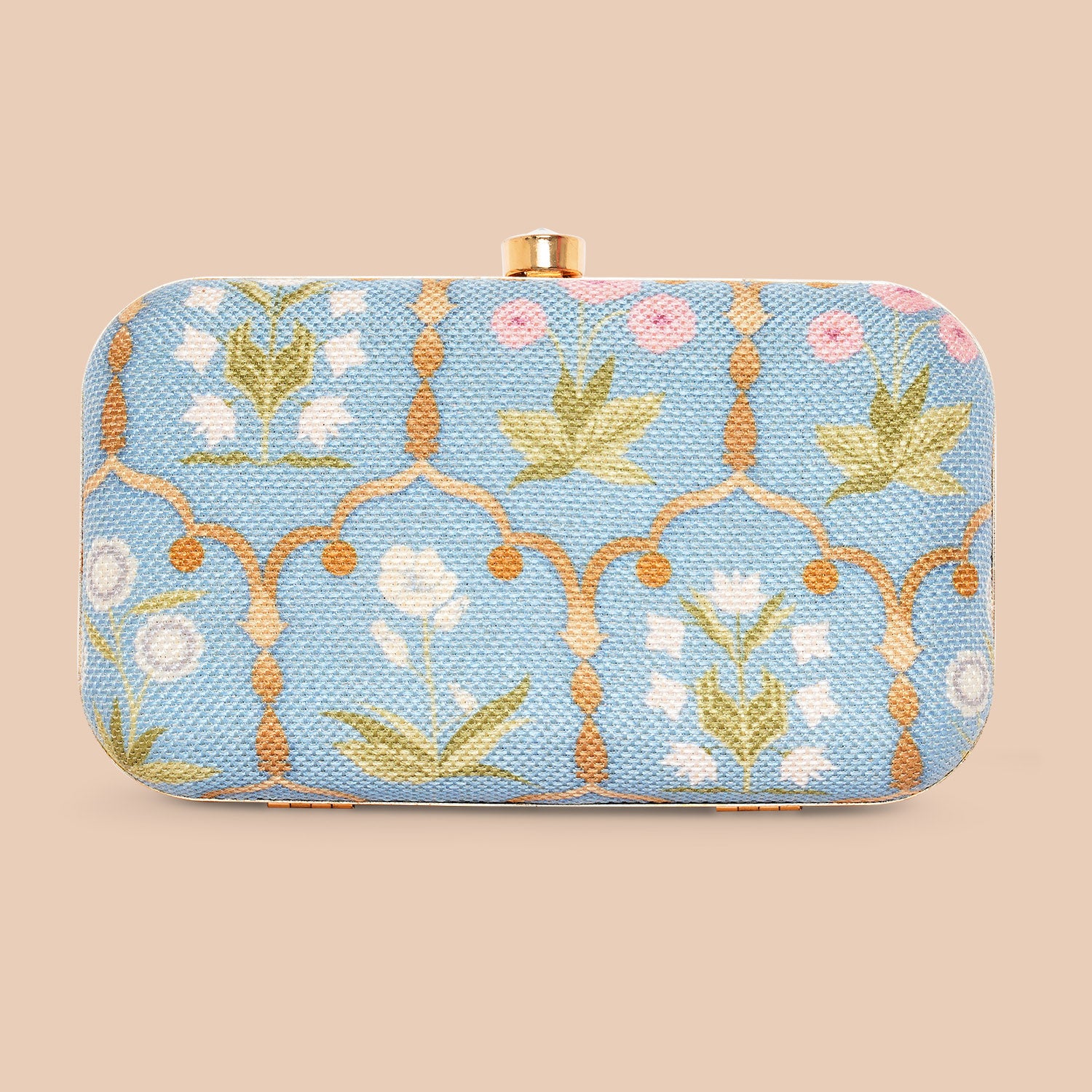 Jaipur Fresco Blue Clutch