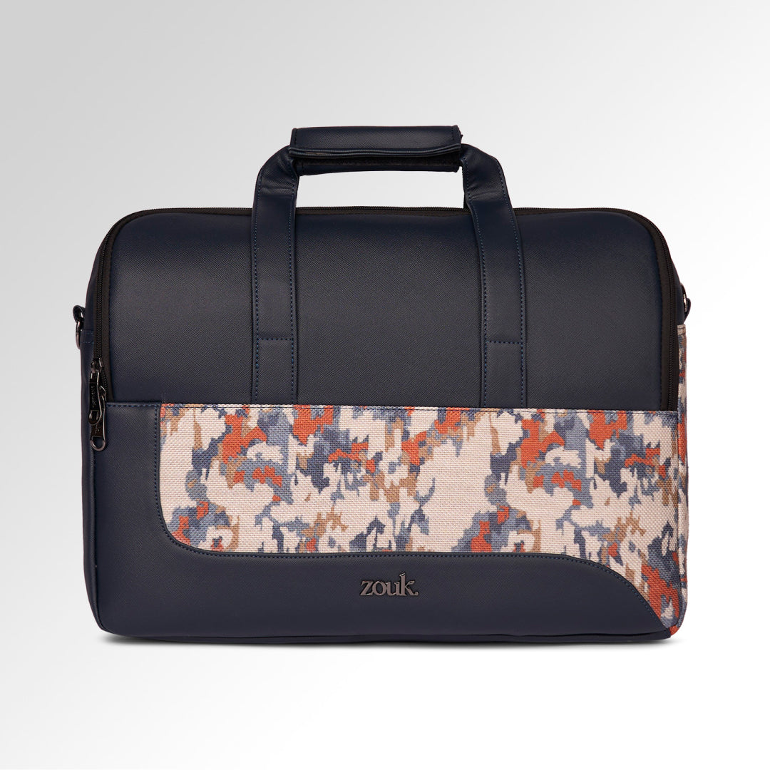 Kasauli Cipher Office Laptop bag (Blue)